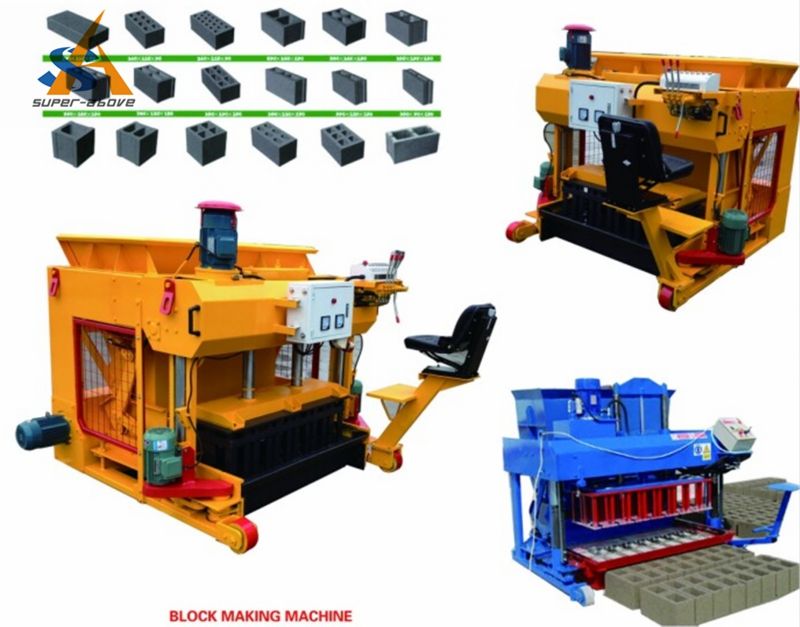 Mobile Brick Cement/Concrete Block Making Machine